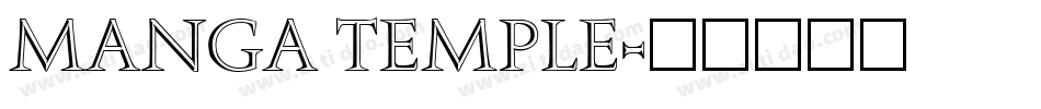 Manga Temple字体转换